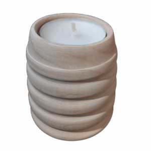 Bougeoir arrondi bois