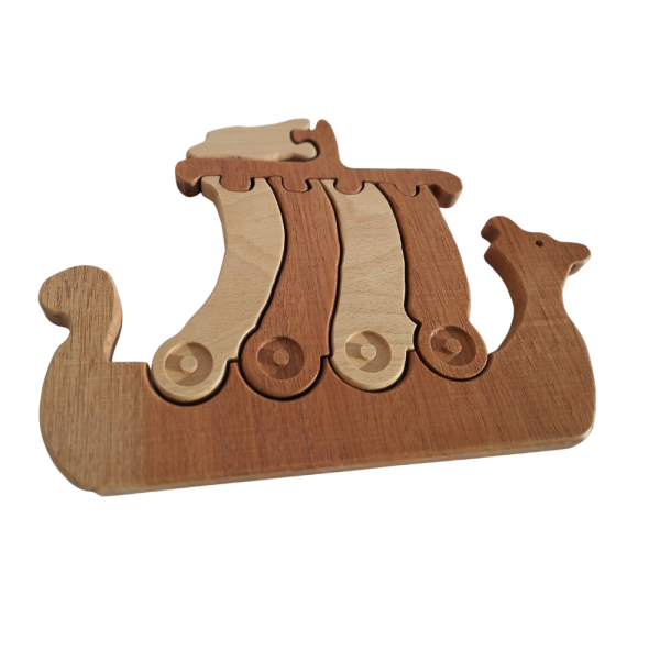 Puzzle drakkar bois