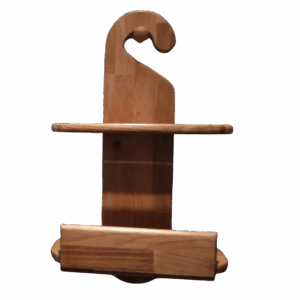 Étagère douche bois chêne milieu humide