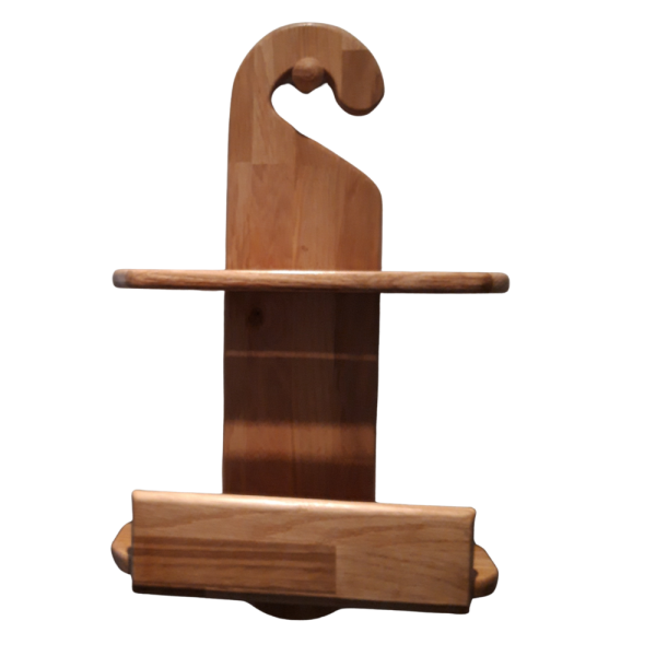 Étagère douche bois chêne milieu humide