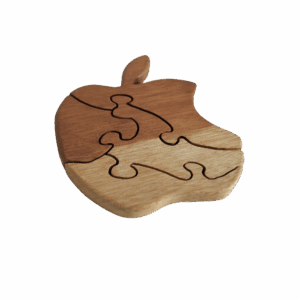 Puzzle pomme bois