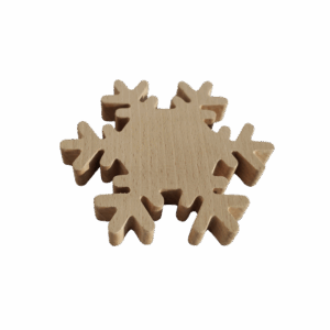 Flocon déco bois hetre