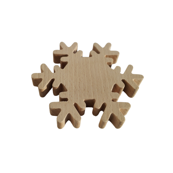 Flocon déco bois hetre