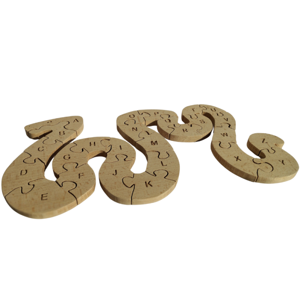 Puzzle serpent alphabet
