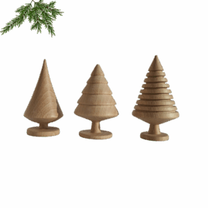 Trio sapins bois