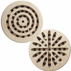 Dessous plat réversible bois