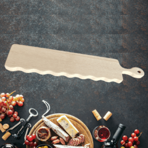 planche à découper longue ondulée